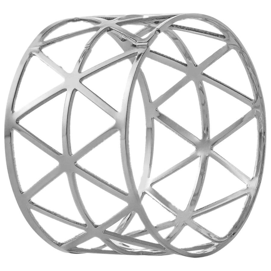 Кольцо для салфетки «Мартел» серебряное - Фото миниатюра 1