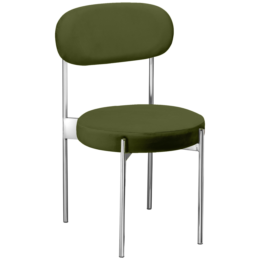 Стул «Тотем» серебряный, мшистый бархат - Фото основное 1