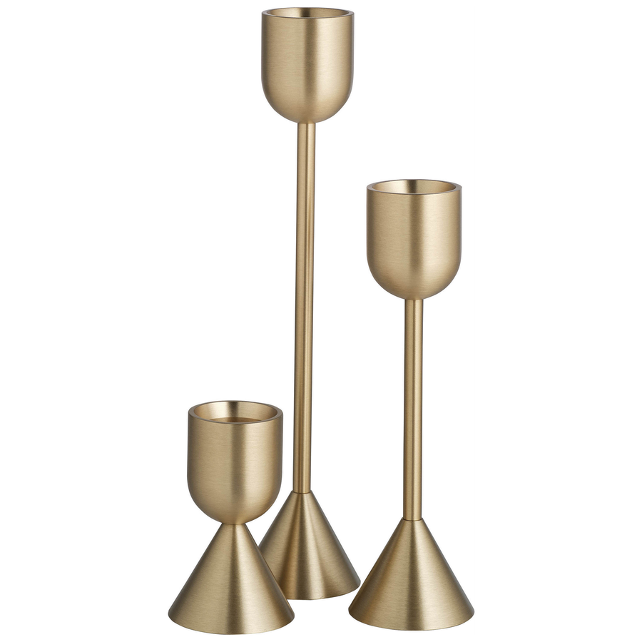Набор подсвечников «Лори» золотого цвета - Фото миниатюра 1