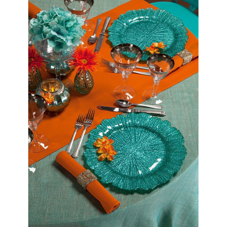 Подстановочная тарелка «Коралл» шампань - Фото миниатюра 3