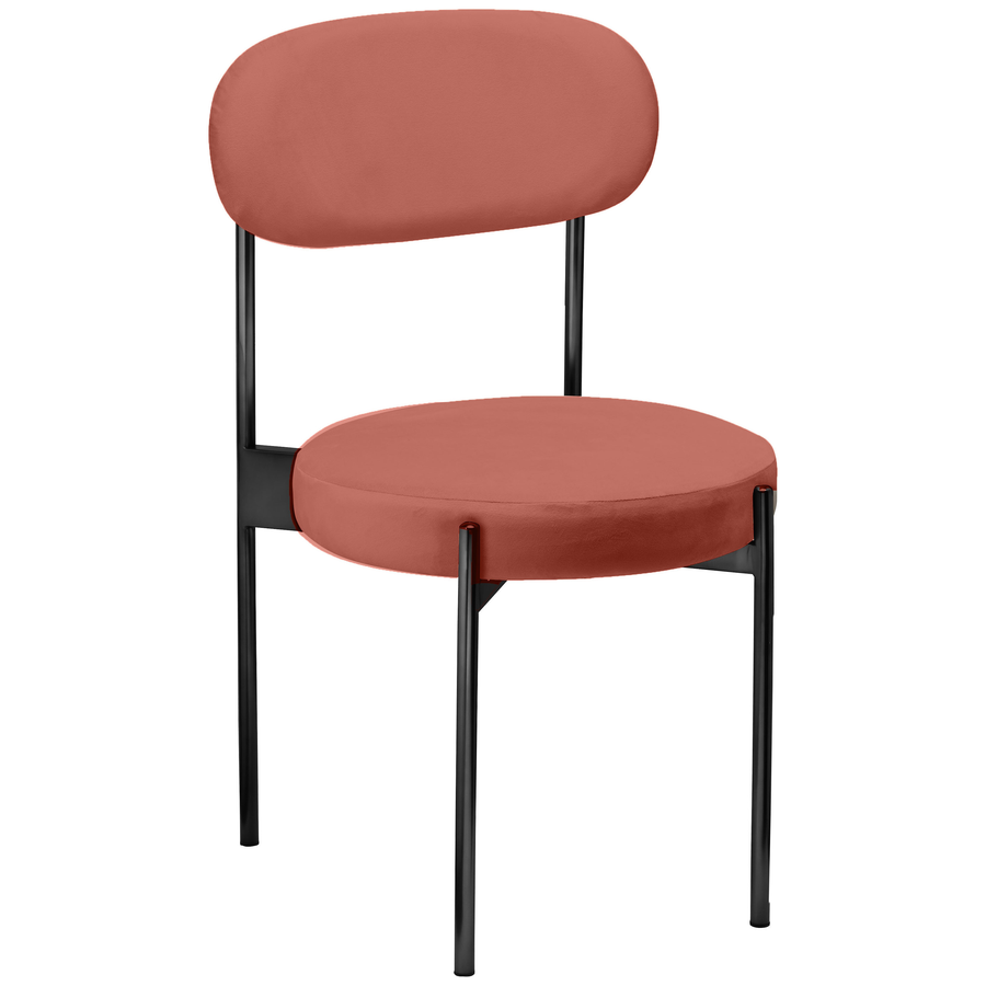 Стул «Тотем» черный, марсала бархат - Фото миниатюра 1