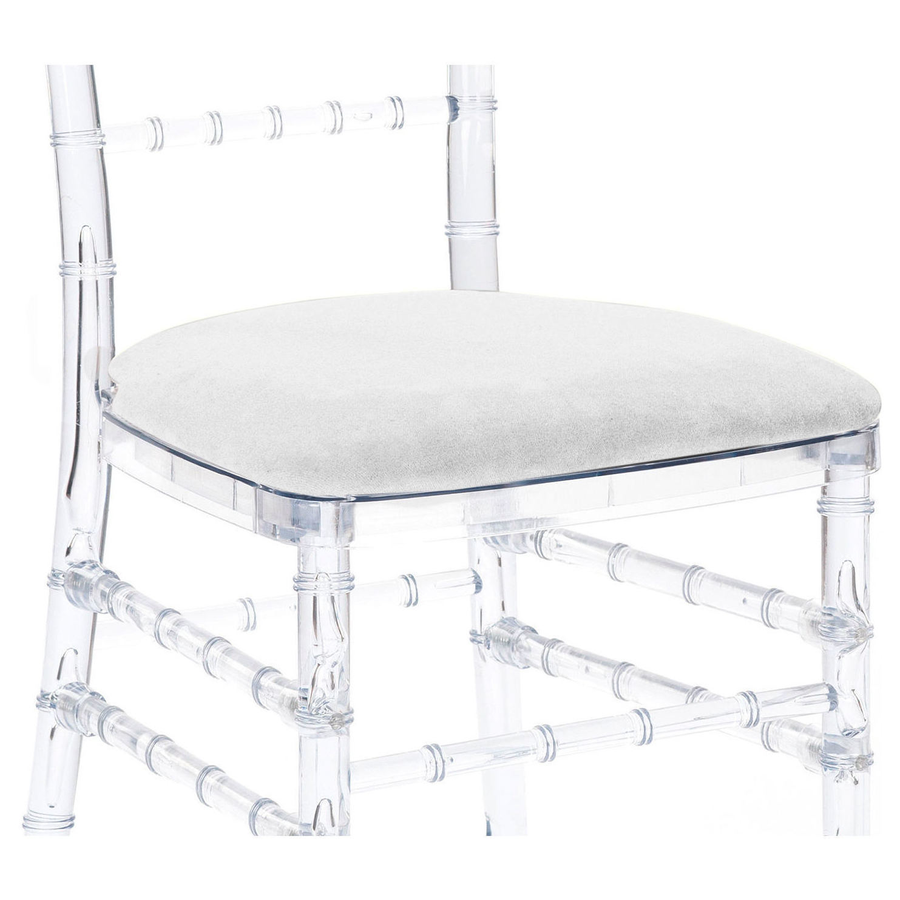 Подушка Кьявари белый бархат. Сдается со стулом - Фото основное 1