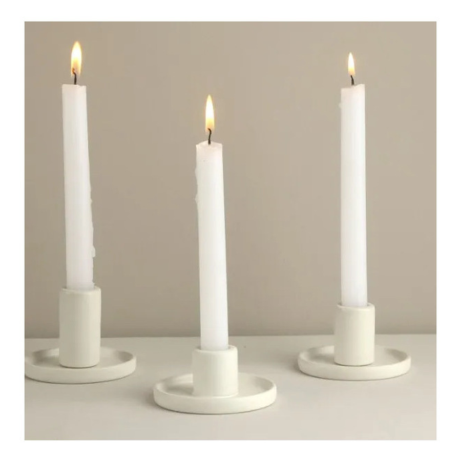 Подсвечник «Бренна» белый S - Фото миниатюра 4