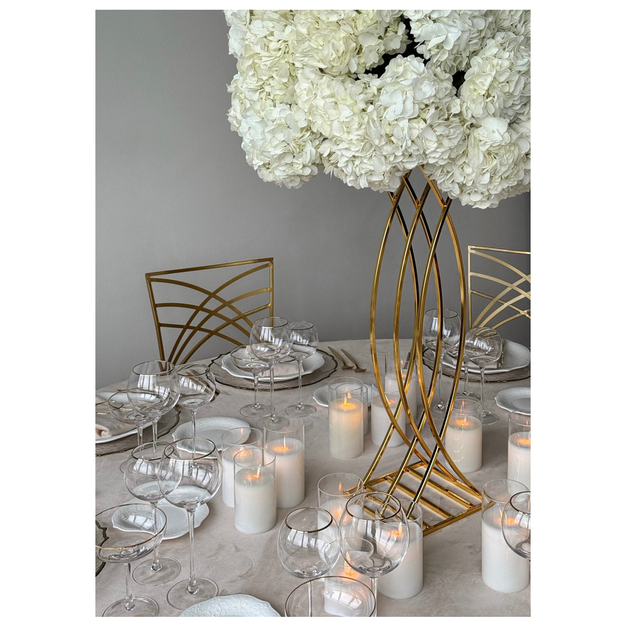 Стойка для цветов «Стэнли» золотая - Фото миниатюра 2