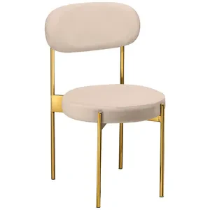 Стул «Тотем» золотой, кремовый бархат