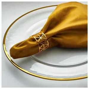 Кольцо для салфетки «Мартелл» золотое - Фото 2