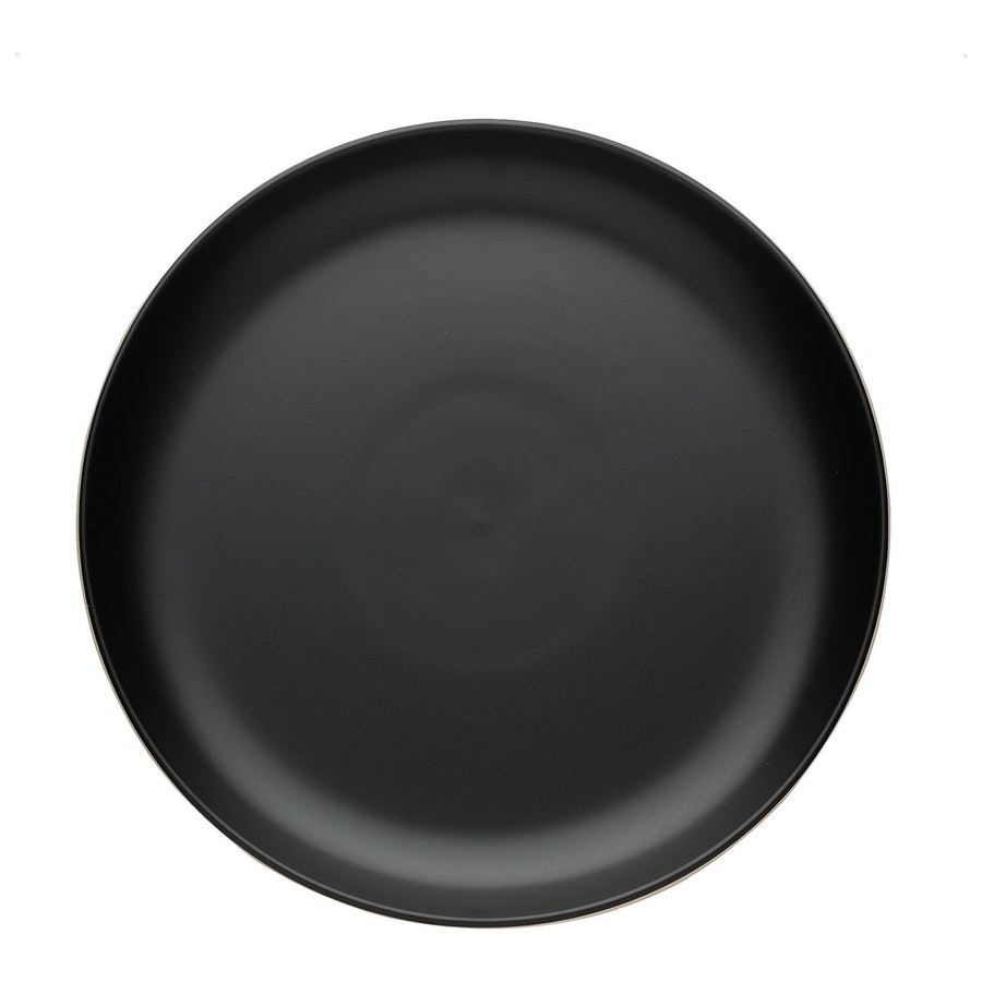 Обеденная тарелка «Моно» черная - Фото миниатюра 1