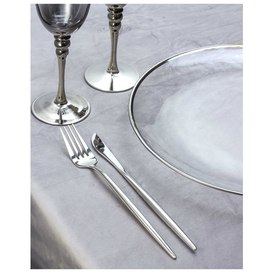 Набор «Имс» глянцевое серебро из двух предметов - Фото миниатюра 2