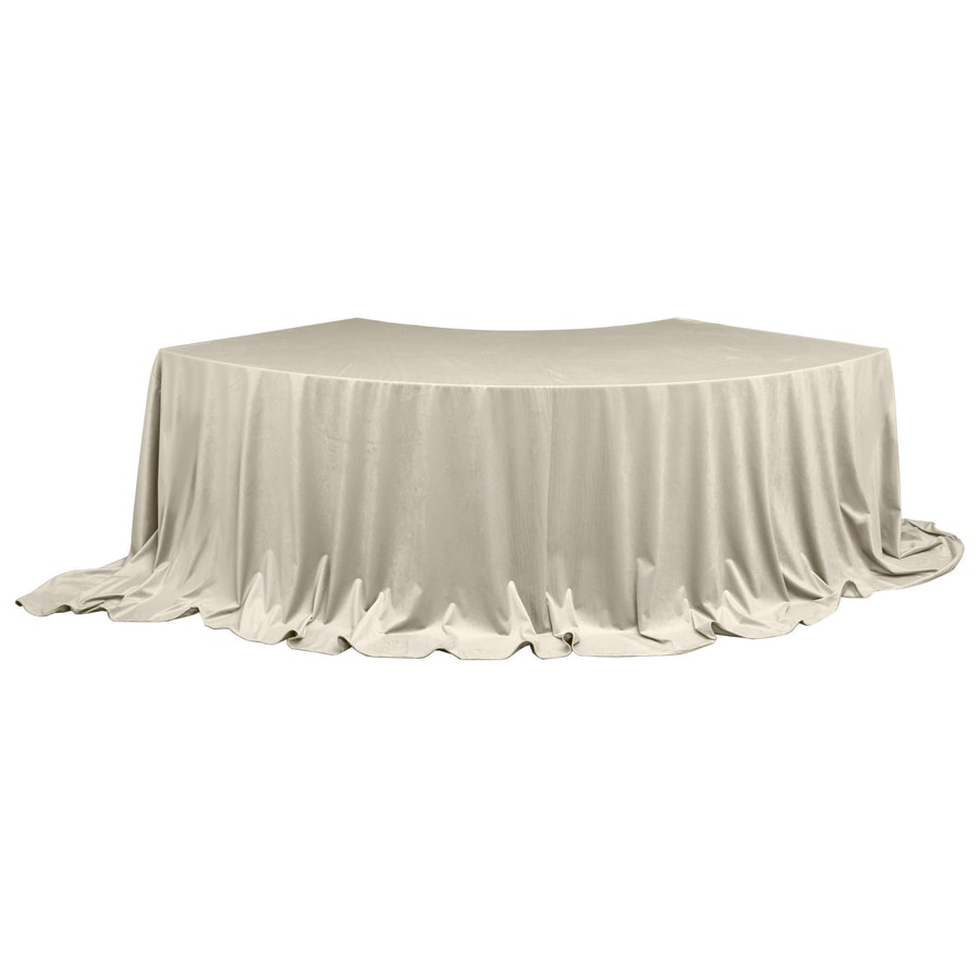 Скатерть для президиума бархатная светло-бежевая - Фото миниатюра 1