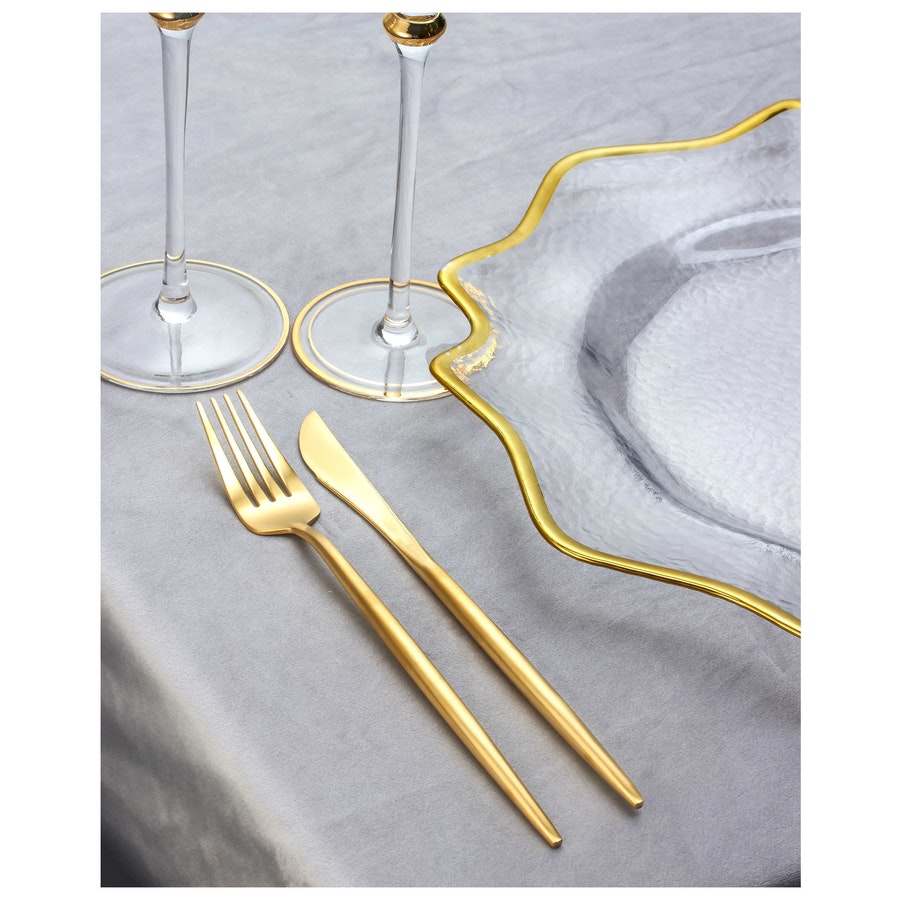 Набор «Имс» матовое золото из двух предметов - Фото миниатюра 2