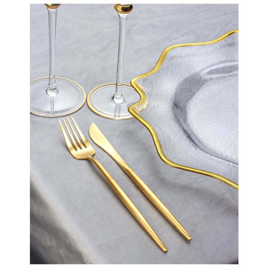 Набор «Имс» матовое золото из двух предметов - Фото миниатюра 2