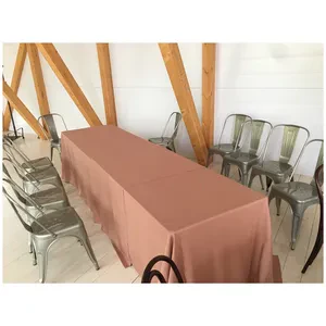 Скатерть прямоугольная габардин карамельная - Фото 2