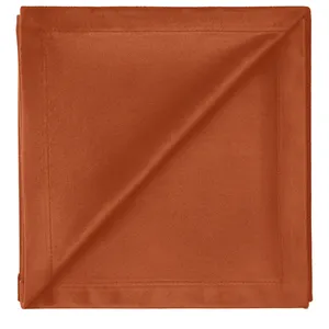 Салфетка бархатная терракотовая