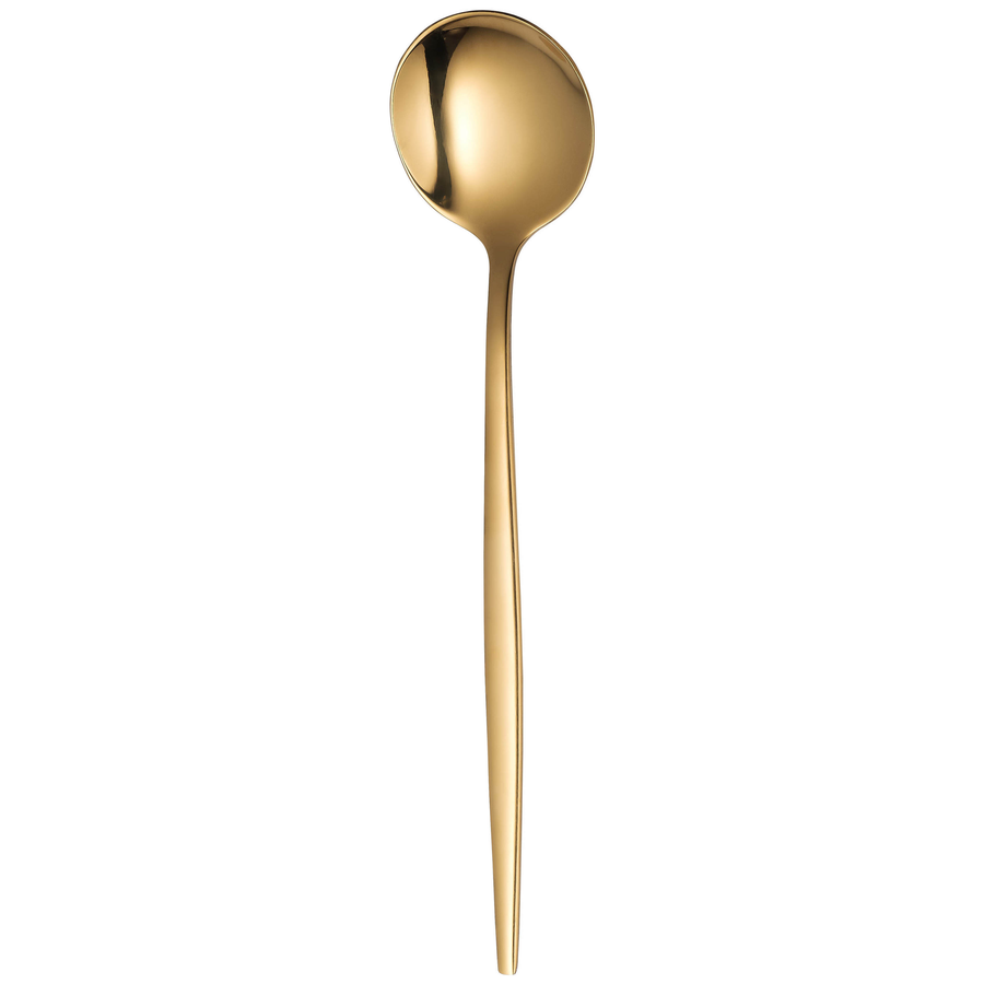 Десертная ложка  «Изи» глянцевое золото - Фото миниатюра 1