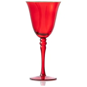 Бокал "Кения" красный с золотой каймой для бел. вина 250 мл