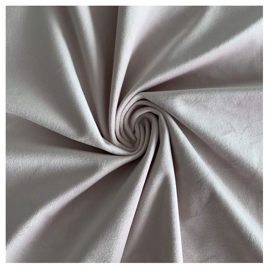 Скатерть прямая широкая бархатная пыльно-розовая - Фото миниатюра 2