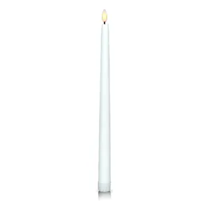 Led свеча 2х28см белого цвета - Фото 1