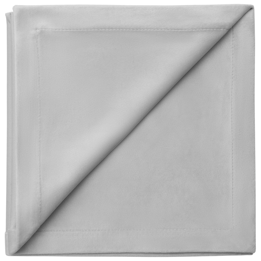 Салфетка бархатная светло-серая - Фото миниатюра 1