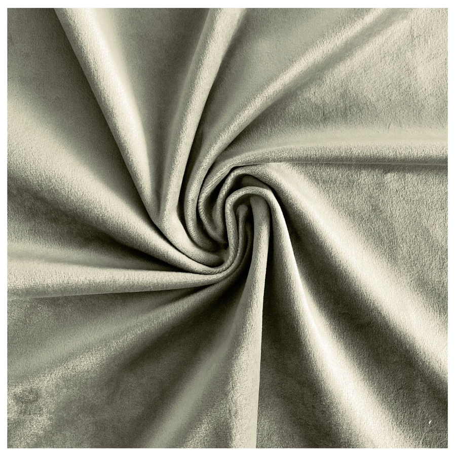 Скатерть прямая широкая бархатная пыльно-зеленая - Фото миниатюра 2