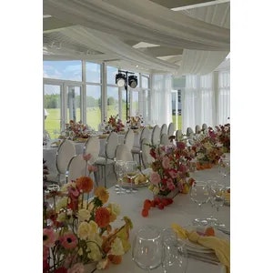 Скатерть прямая широкая бархатная белая - Фото 5