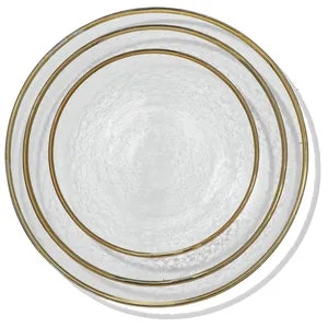 Набор тарелок «Анитра» с золотой каймой 33, 27 и 21см