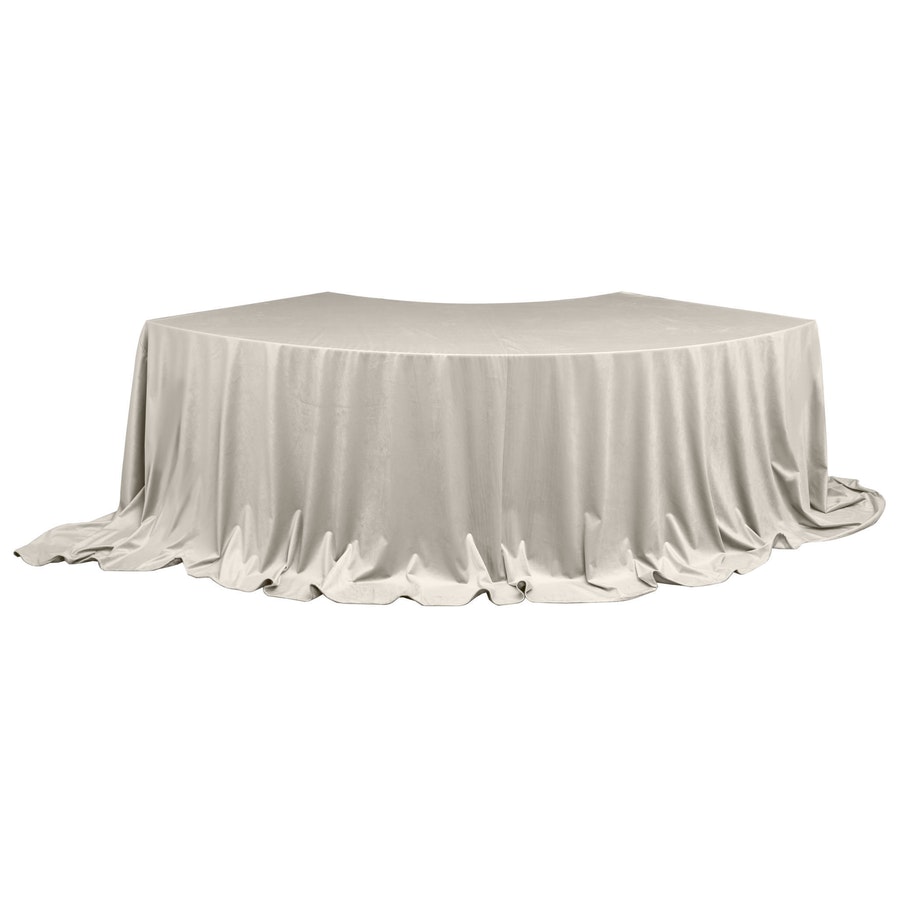 Скатерть для президиума бархатная кремовая - Фото миниатюра 1