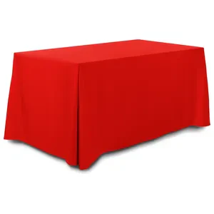 Скатерть прямоугольная габардин красная - Фото 1