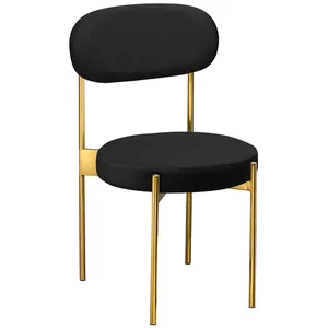 Стул «Тотем» золотой, черный бархат