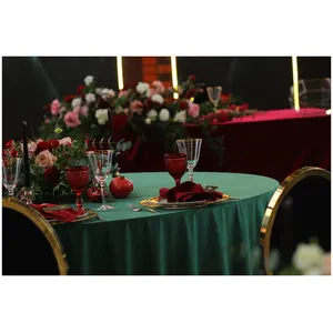 Скатерть прямоугольная габардин малахитовая - Фото 2