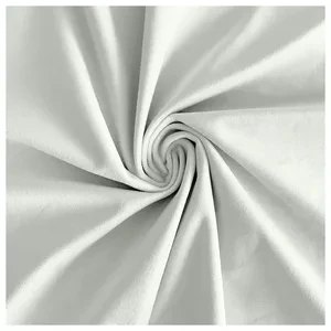 Скатерть прямая широкая бархатная белая - Фото 2