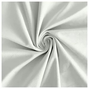 Скатерть прямая широкая бархатная белая - Фото 2