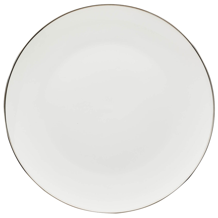 Подстановочная тарелка «Виго» с серебряным кантом - Фото миниатюра 1