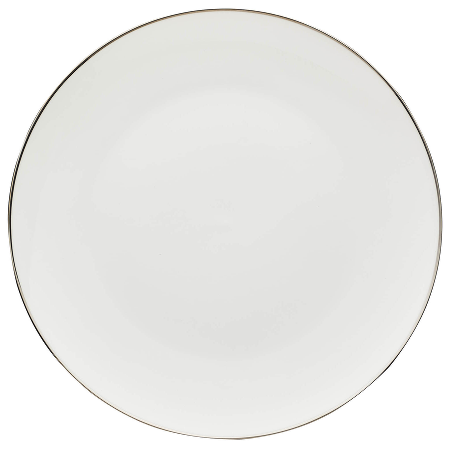 Подстановочная тарелка «Виго» с серебряным кантом - Фото миниатюра 1