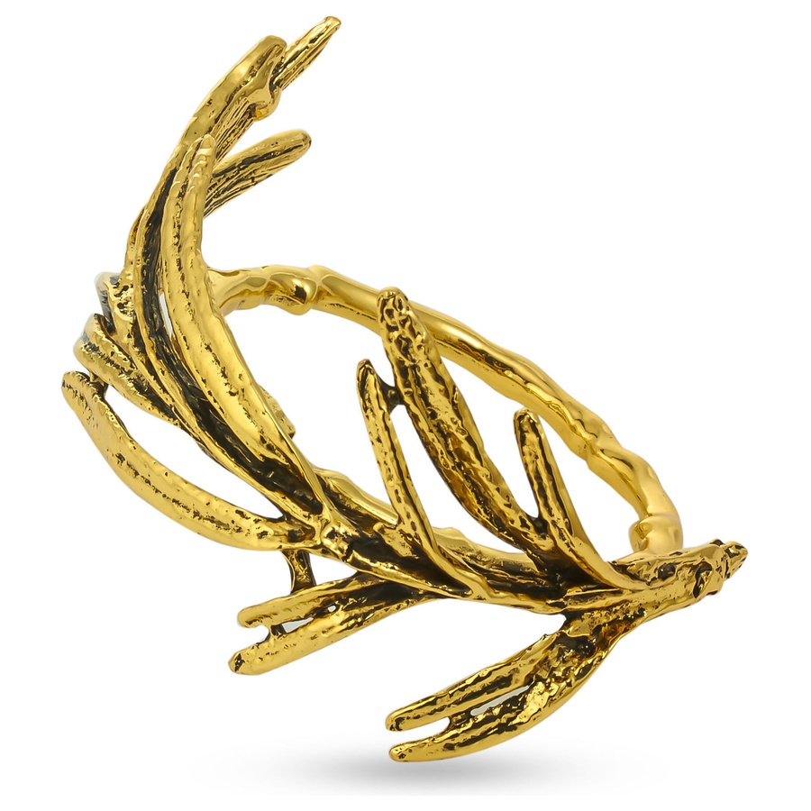 Кольцо для салфетки «Ромеро» черненое золото - Фото миниатюра 1