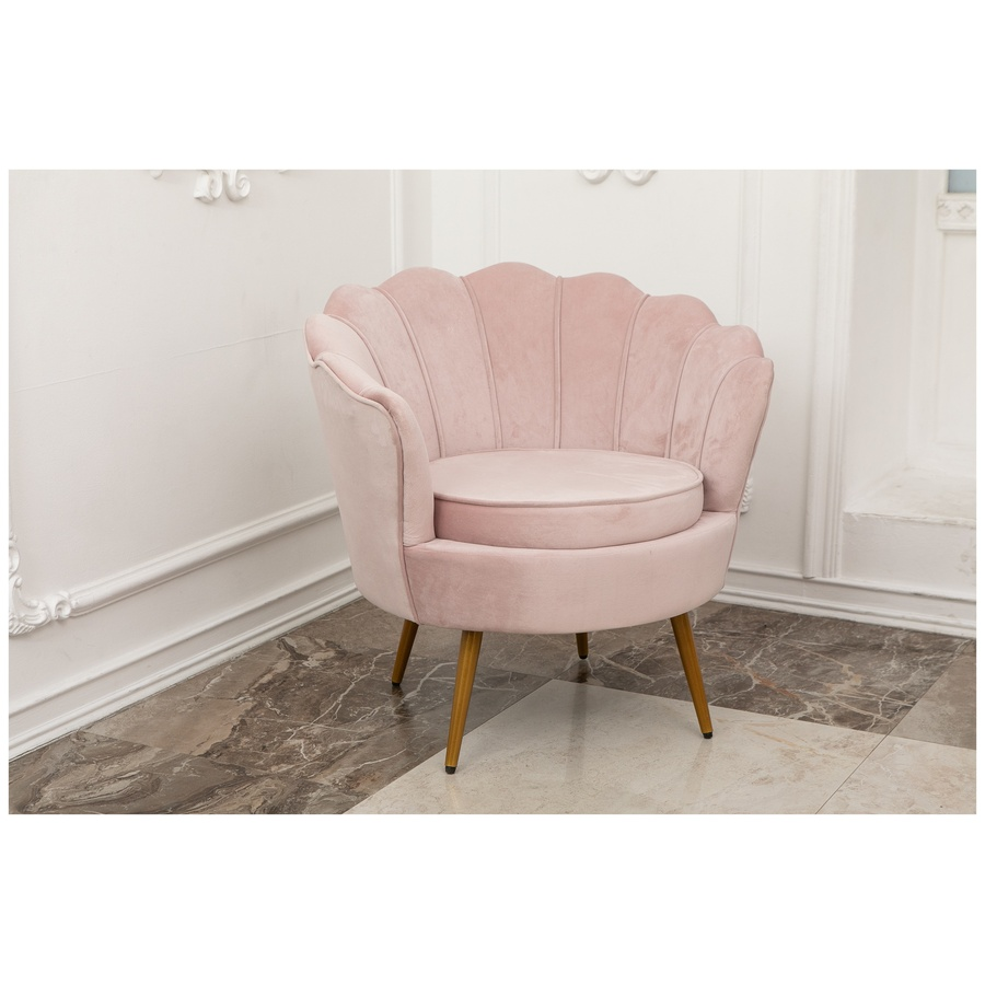 Кресло "Лаперла" пыльно-розовое - Фото миниатюра 5