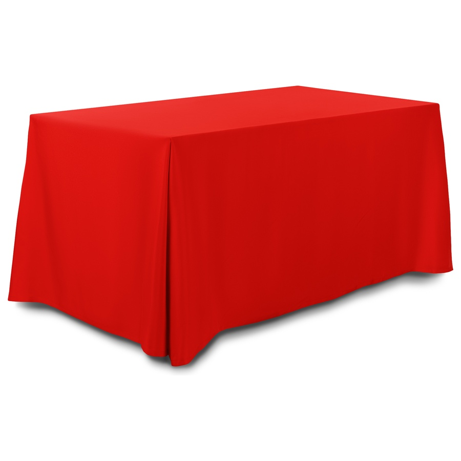 Скатерть прямоугольная габардин красная - Фото миниатюра 1