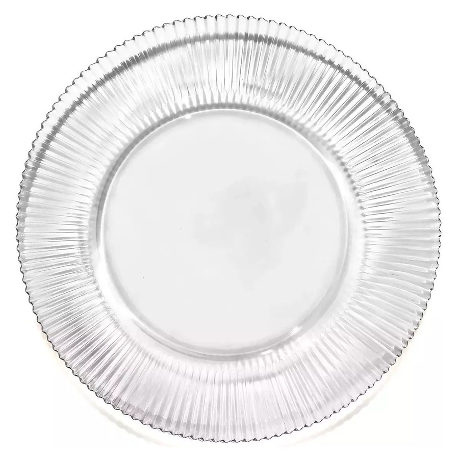 Подстановочная тарелка «Элва» прозрачная - Фото миниатюра 1