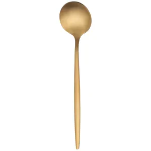 Десертная ложка  «Изи» матовое золото - Фото 1