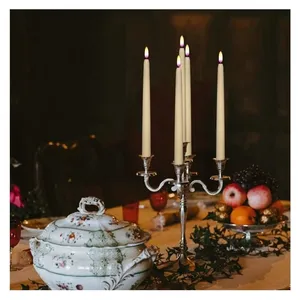 Led свеча 2х28см молочного цвета - Фото 2