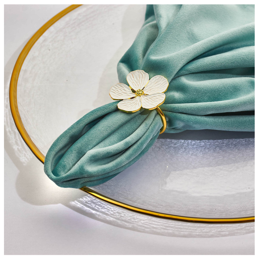 Салфетка бархатная мятная - Фото миниатюра 2