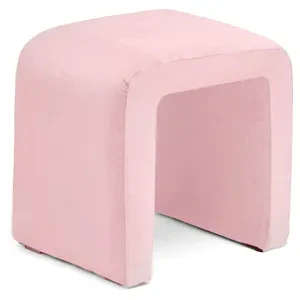 Пуф «П» пыльно-розовый бархат