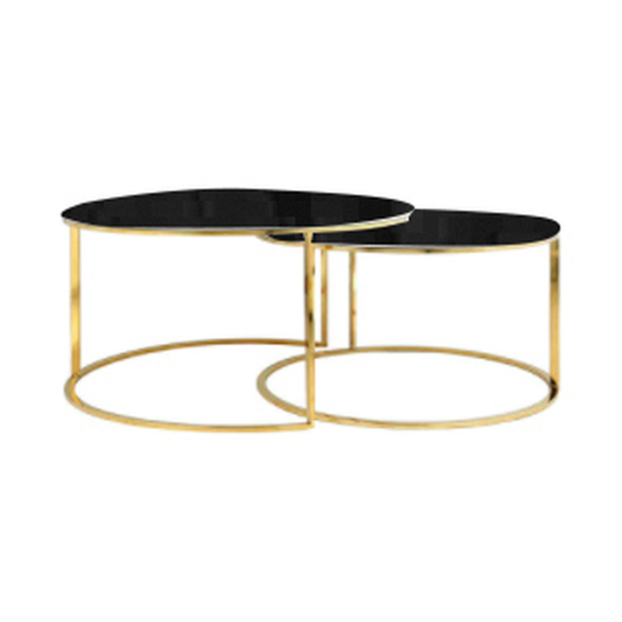 Набор журнальных столиков с черными столешницами - Фото миниатюра 1