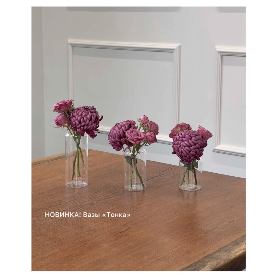 Набор прозрачных ваз «Тонка» - Фото миниатюра 2