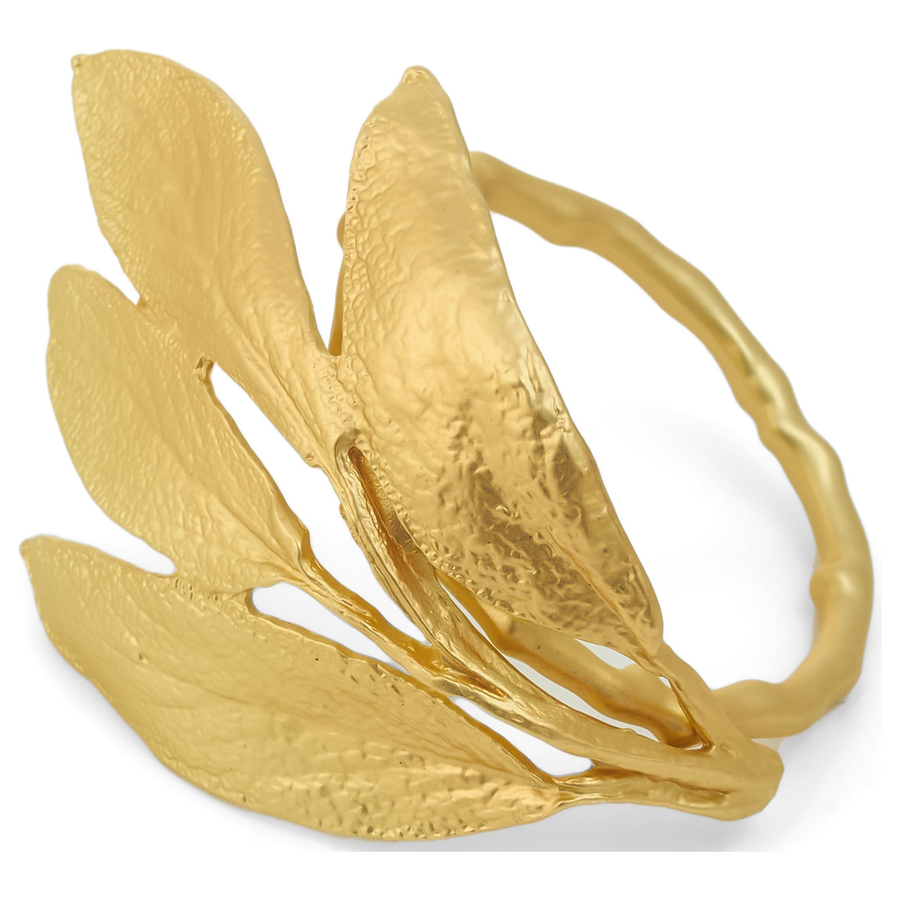 Кольцо для салфетки «Сагуло» золотое - Фото миниатюра 1