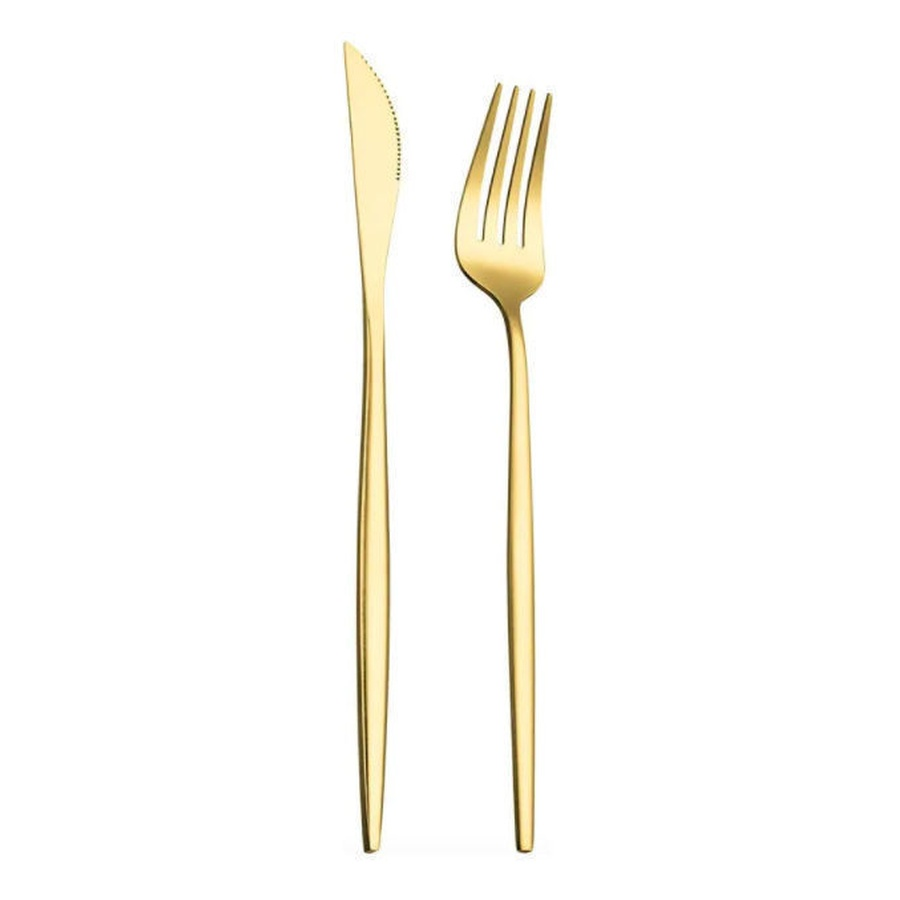 Набор «Имс» глянцевое золото из двух предметов - Фото миниатюра 1