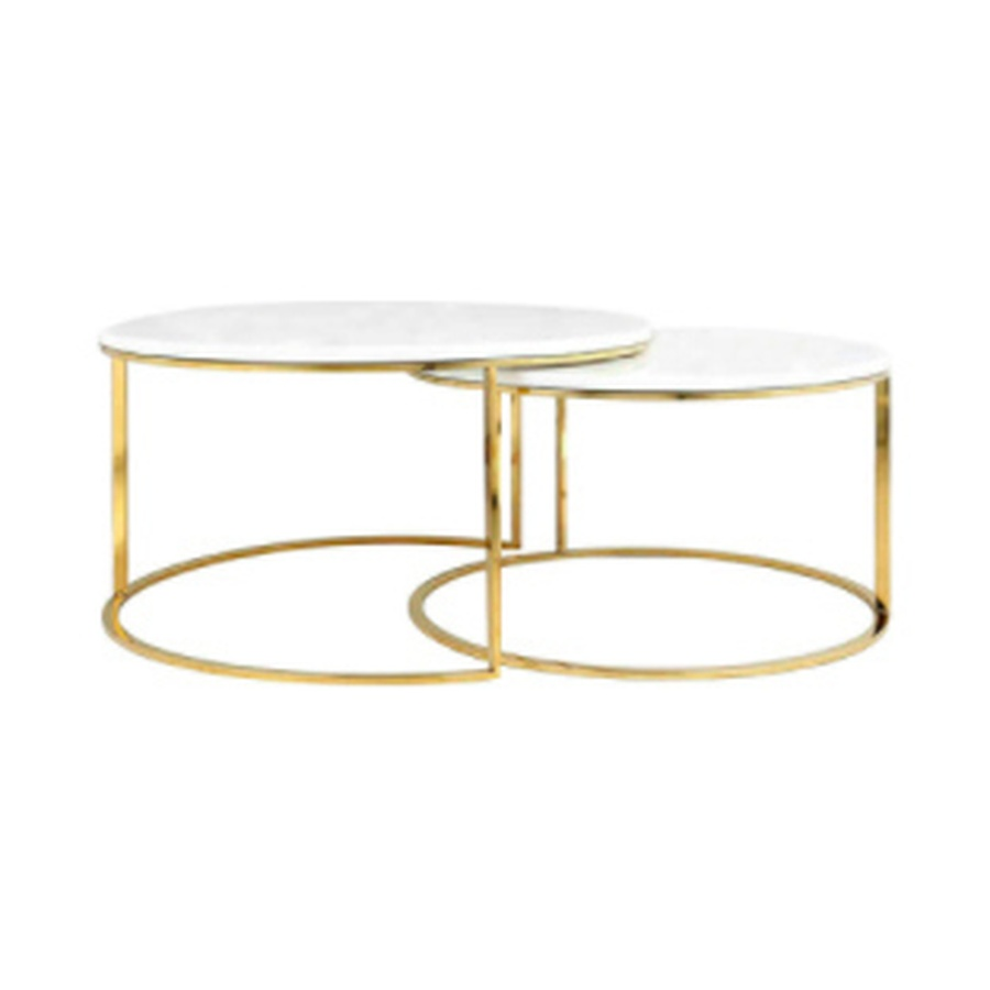 Набор журнальных столиков с белыми столешницами - Фото миниатюра 1