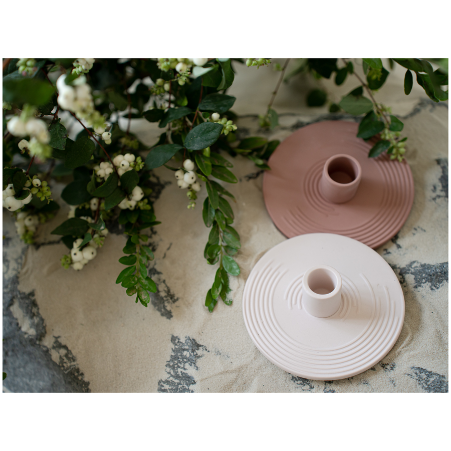 Подсвечник «Ассо» светло- розового цвета - Фото миниатюра 3