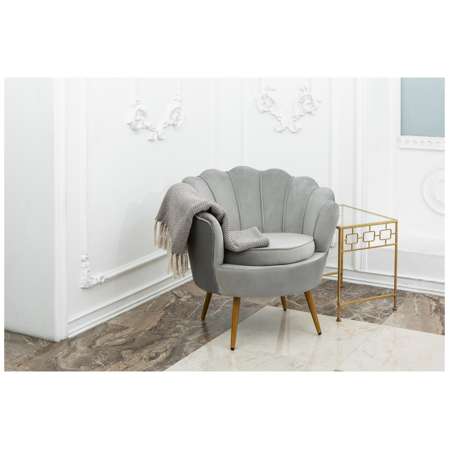 Кресло "Лаперла" серое - Фото миниатюра 5