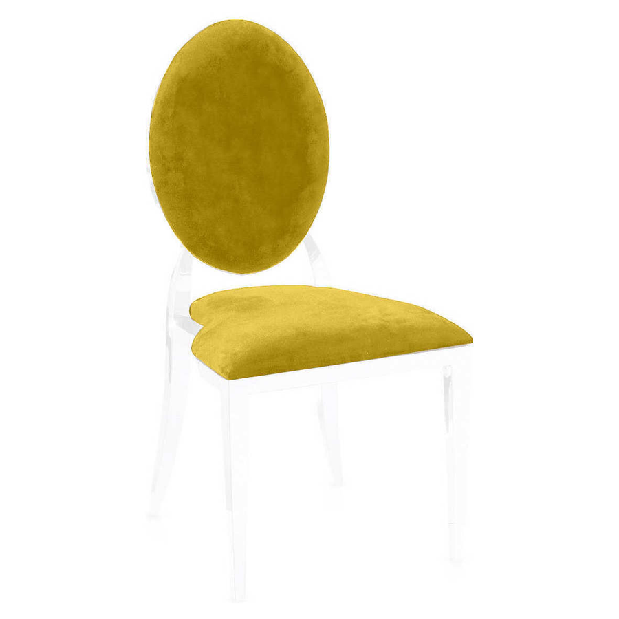 Чехол 2 шт. к стулу Вашингтон, горчичный бархат - Фото миниатюра 1