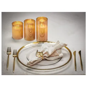 Кольцо для салфетки «Мишель» золотое - Фото 2